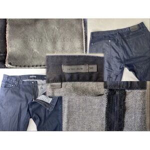 John Varvatos JV702 Slim Jeans Dark Blue Men's 38x31 Indigo Denim Stretchy Japan